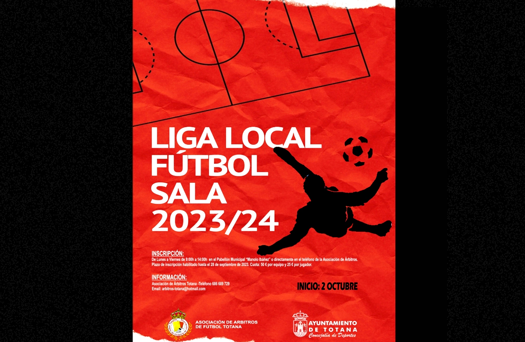 La X Liga Local de Ftbol Sala de Totana arrancar el 2 de octubre